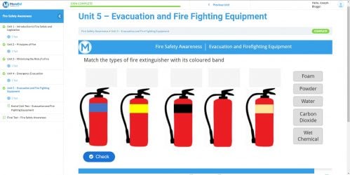 Fire Safety Awareness Interactive Example