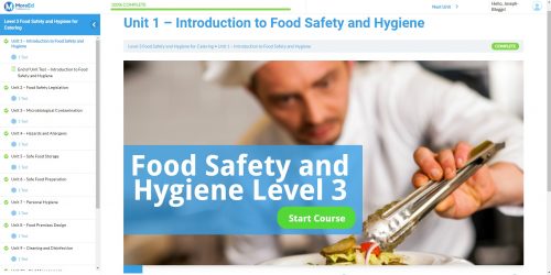 Food Safety and Hygiene for Catering Level 3 Unit Example